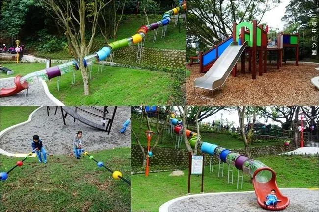 2019新北特色公園 ▶ 三峽中山公園 ▶ 森林裡30公尺彩虹樹藤溜滑梯、8米長磨石子溜滑梯、旋轉盤 三峽老街順遊遛小孩景點 三峽親子一日遊!