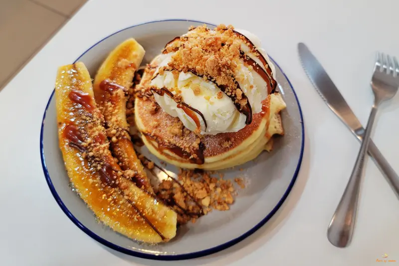 (食-高雄苓雅) Gi Dianma一點點輕食 / 香蕉巧克力鬆餅令人喜愛