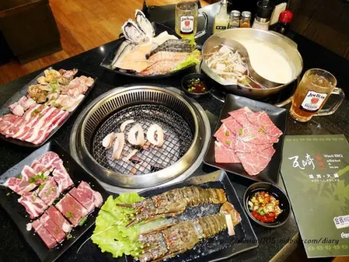 【公館美食】瓦崎燒烤火鍋 #龍蝦 #和牛吃到飽 #啤酒無限暢飲 #燒烤 #火鍋 #公館商圈 #公館吃到飽 #台大美食 #台北吃到飽