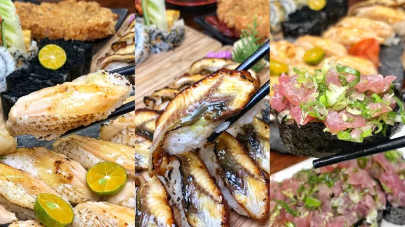 台南平價日式料理【小川壽司】炙燒鮭魚/鰻魚握壽司 6貫只要120元 !? 高CP值便宜又好吃 | 小白只饗ㄔ美食