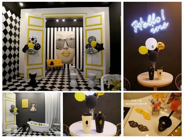 【中壢美食】INS.嘴唇飲料店~中原商圈網美打卡新亮點，浴缸球池、黑白格紋、小鍋煮奶、一只酸奶