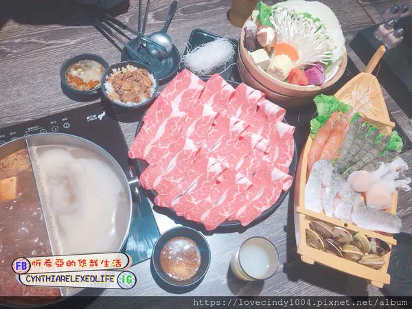 [食]上官木桶鍋桃園中壢店 源自蘆洲正官痛風鍋的精緻好品質 A+B套餐海鮮肉肉通通吃的到