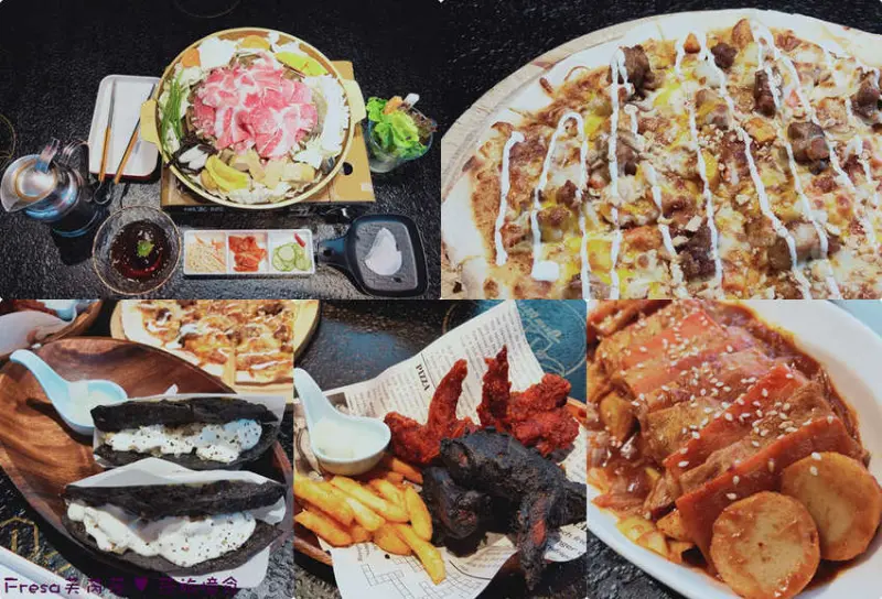 台南聚餐【金大尉不只是鍋物】網美夢幻森林系餐廳.火鍋.披薩.義大利麵.銅盤烤肉.平價異食料理夠吸睛│德安百貨│台南文化中心│東區美食 - Fresa芙芮莎♥莎旅憶食