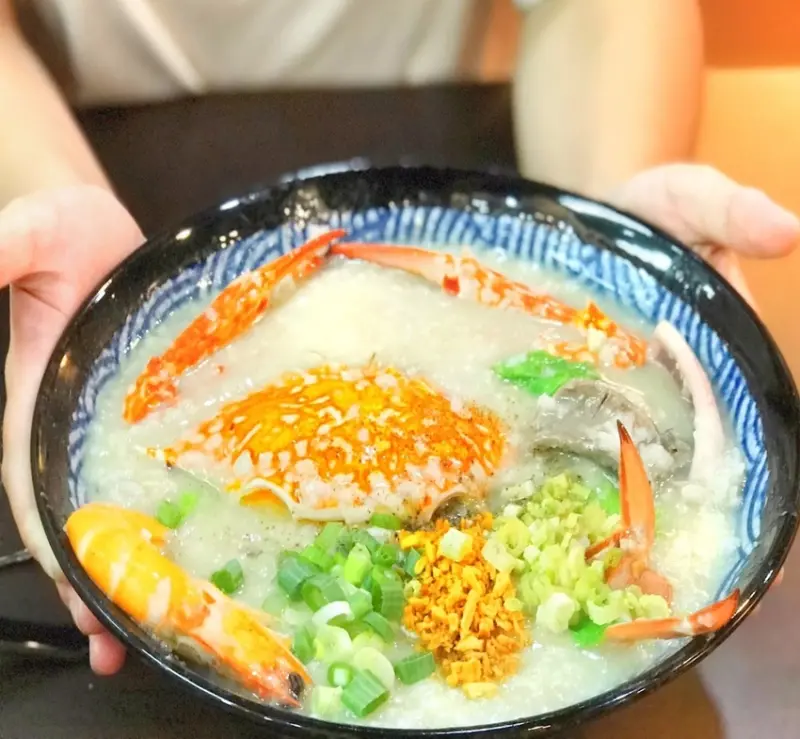 超浮誇的宵夜粥品  | 霸氣螃蟹海鮮粥 ● 台中北區美食