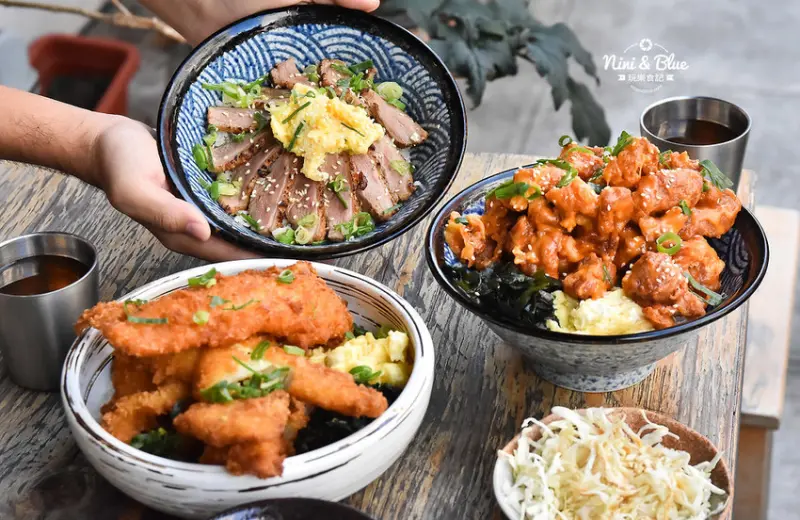 台中浮誇大份量丼飯，推薦炸好多魚丼升級版、唐揚雞丼，文內有菜單-妮妮布魯