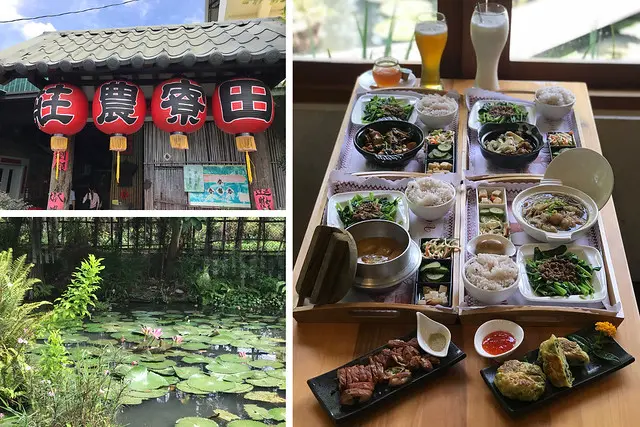 （台中南屯）假日一位難求市中心少見的景觀餐廳  一人一餐豐盛簡餐古早味農家菜吃超飽-田寮農莊