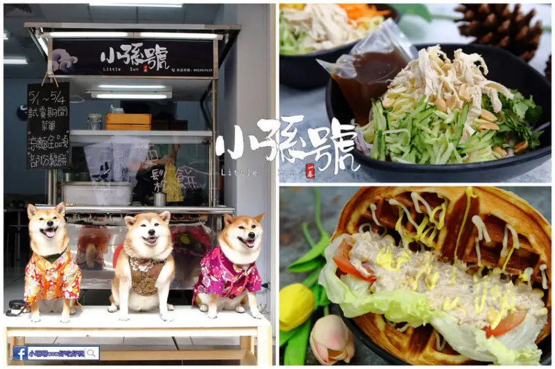 【食。平鎮】小孫號。little Sun〜巷弄小清新！涼麵+格子鬆餅，超創意美食小吃，顛覆你味覺與想像！