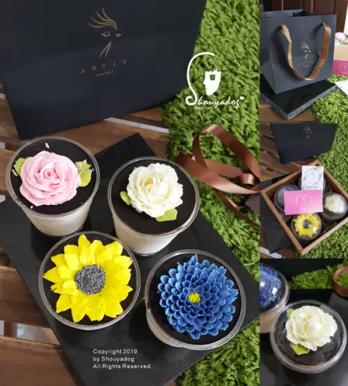 【蛋糕甜點】最漂亮的花獻給最漂亮的媽媽 藝雀 ArTit 手繪乳酪甜點 莎莉絲特-提拉米蘇X乳酪裱花