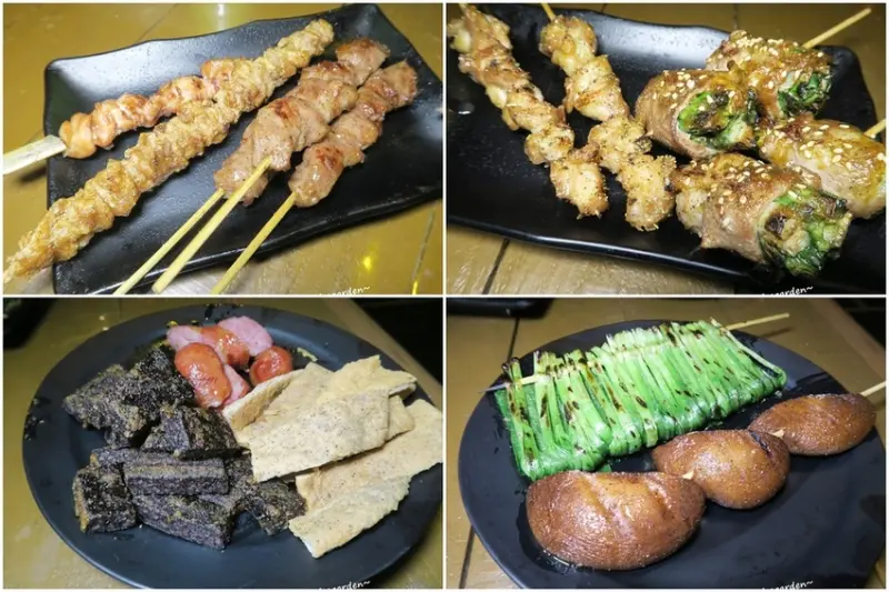 桃園 八德 公園前海鮮串燒啤酒屋~獨家製作-豆皮包皮蛋、熟成牛肋串
