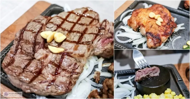 新北中和美食-鬥炙原味炙燒牛排-饕客首選的16oz超厚實安格斯肩胛牛排/冷藏濕式熟成牛排/永安市場站美食