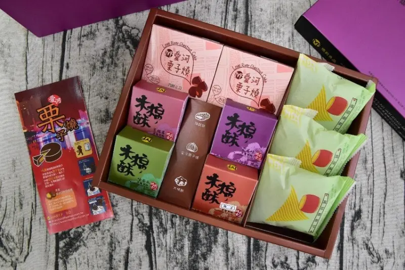 【高雄名產】在地人激推的高雄名產-瑪莉食品，愛河栗子燒、高雄旗鼓餅、木棉酥口味多元又道地！