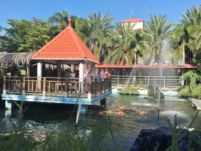 【美食】chill xchill熊品休閒餐廳|美式休閒與動物叢林混搭用餐環境滿分，餐點好吃、親子餵魚樂、還有免費停車場喔~