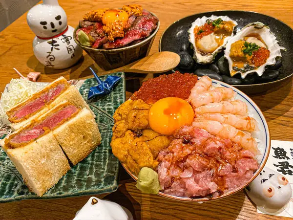 (台北國父紀念館站)魚君さかなくん鮮魚專門居酒屋 大安區居酒屋推薦 日本產高級食材 有包廂 澎派系浮誇丼飯 炸牛排