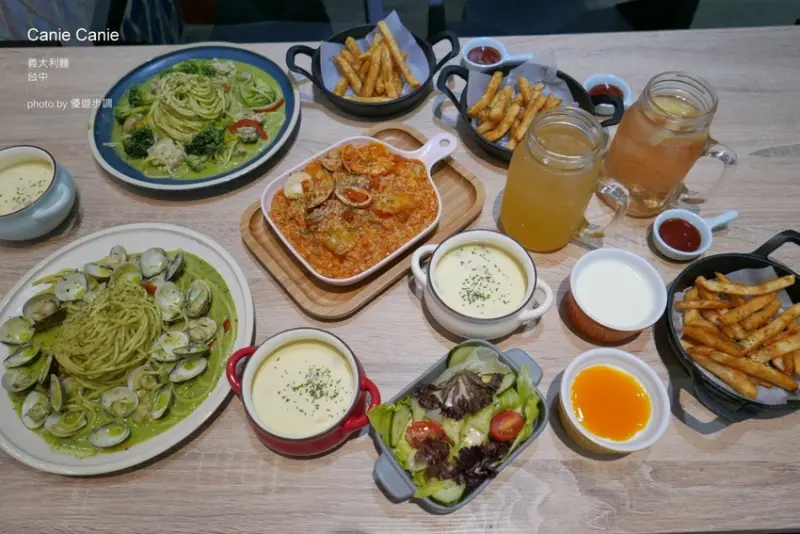 【台中西區】Canie Canie平價義大利麵，網美風格的義式餐廳