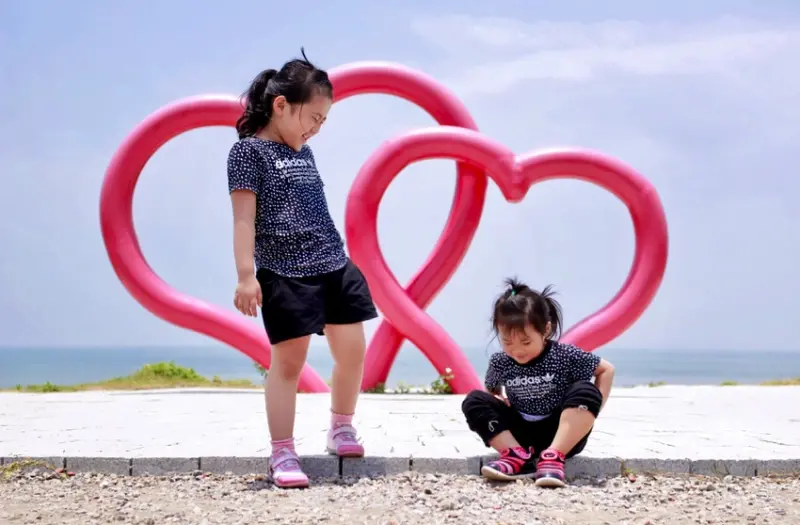 【桃園】新屋永安漁港，綠色走廊(綠色隧道)，親子自行車半日遊的好去處