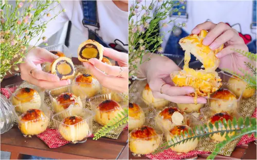 吉爾斯手作烘焙_台中：網友大推中秋蛋黃酥真材實料/芋頭酥綿密爆餡必吃！流沙菠蘿爆餡必點！