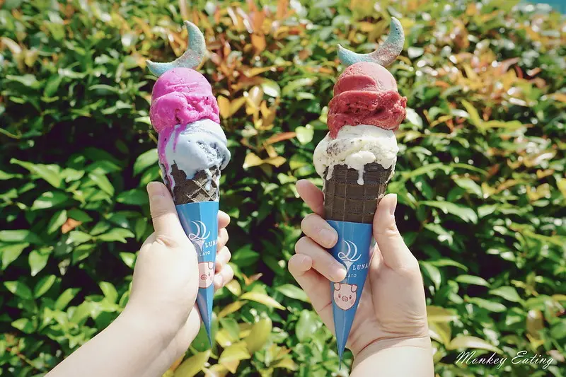 【台中西區】甜月亮義大利手作冰淇淋｜審計新村打卡美食，好吃低脂無負擔，多款口味好吸睛