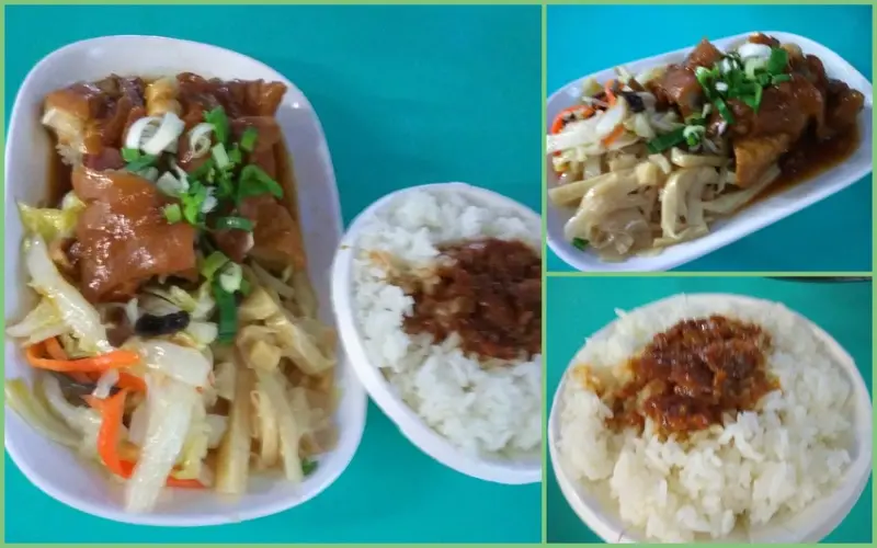 中壢夜市頗知名的[大天橋豬腳] 軟Q醬香好入味