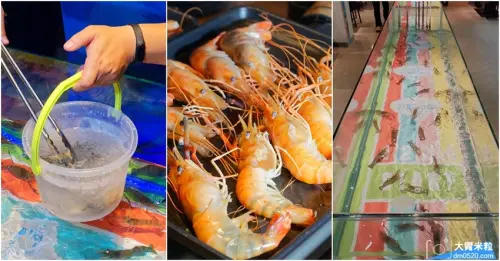 桃園藝文特區首間泰國蝦吃到飽！每人799元邊吹冷氣邊吃蝦,還有海鮮控最愛蚵仔/扇貝/骰子牛/明治冰淇淋無限吃, - 大胃米粒 DAVID & MILLY