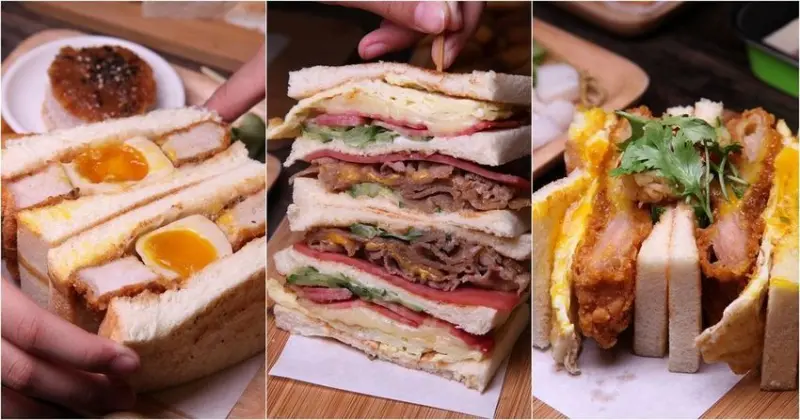 台南美食【夯胖 日式炭烤吐司-台南總店】深藍有千層蛋糕，深夜有夯胖千層炭烤吐司