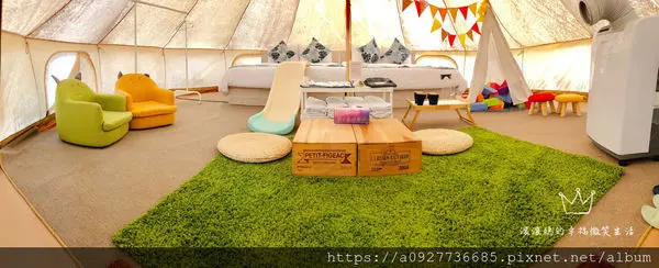 高雄·美濃露營區推薦-1泊3食 蝶舞澗 美濃秘境輕鬆露營好好玩  帳蓬內有雙人床！兩手空空入住豪華露營地 glamping  炎炎夏日也不怕