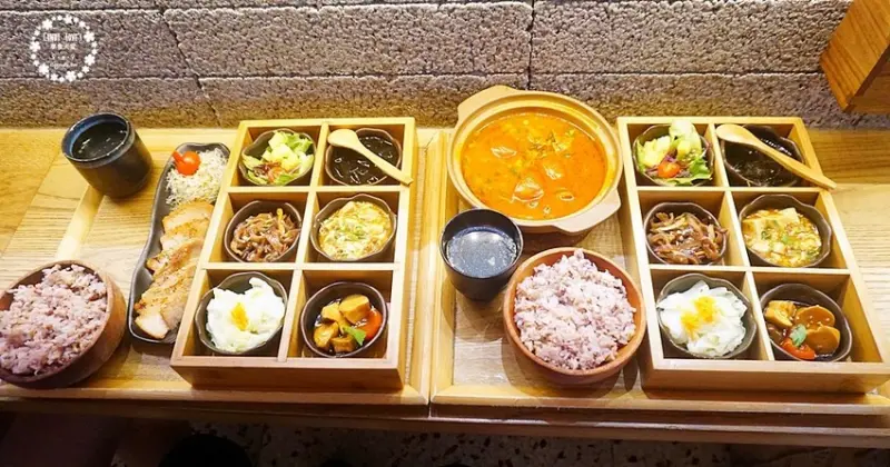 吃光食堂，台中教育大學附近，六宮格日式便當養生健康，結合文青電影院 - Cyndi loves享食天堂