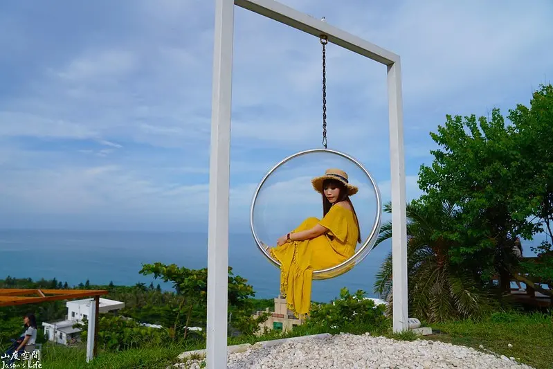 【花蓮壽豐｜景點】山度空間。免門票，花蓮最新IG打卡地點，盪透明圓形鞦韆看無敵海景，多處造景可拍照，有提供餐點
