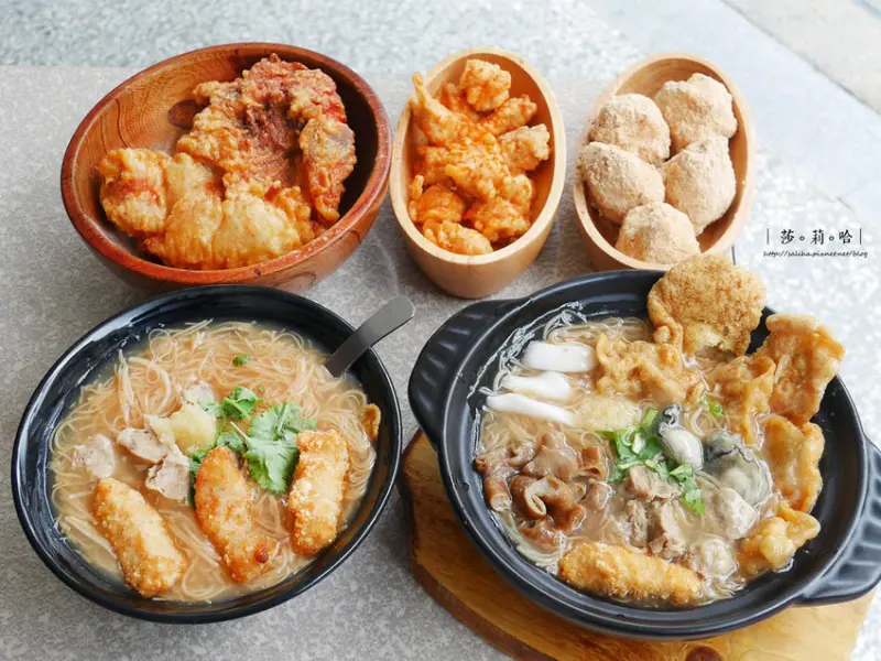 *台北萬華人氣美食小吃*賴桑透抽蚵仔麵線~好吃海陸麵線一碗七種料,大推鮮嫩中藥雞排