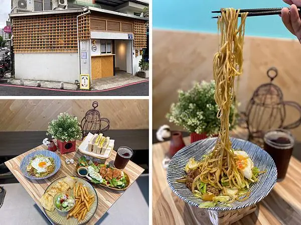 （新竹）巷弄隱藏版早午餐專賣店 獨特日式炒麵超好吃 沙拉、蛋餅、芋泥吐司補充整天的能量-米庫早午食堂