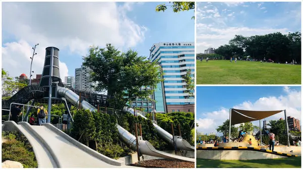 圓圓家出去玩-<台北中正>城市裡的遊樂場，華山大草原遊戲場，超美煙囪溜滑梯，有趣沙坑，又是一個叫不回家的節奏