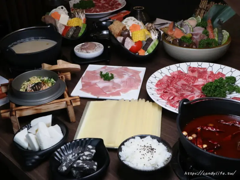 台中美食│千波苑鍋の物〃沙鹿鍋物推薦！現撈活體海鮮，還有獨特日式胡麻湯頭、義式白醬湯頭，顛覆你的味蕾饗宴～