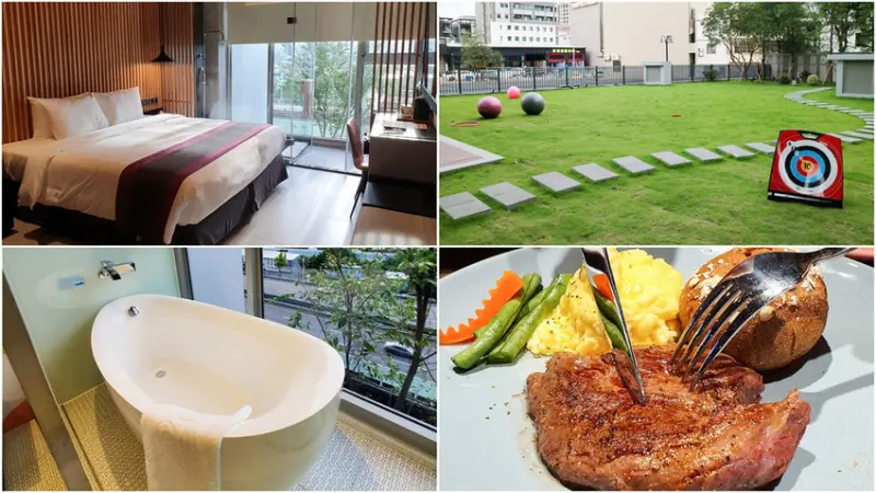 【台中住宿推薦】余舍行旅 早餐吃菲力牛排超狂 散步就到逢甲夜市 覓食血拼樂 附有停車場