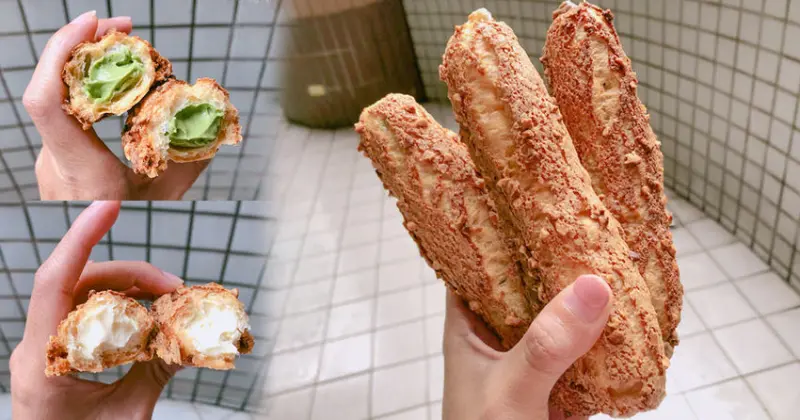 你今天棒塞了嗎？！不得不讓人亂聯想的棒塞泡芙，超脆好吃爆餡料、多口味可選擇｜自由黃昏市場美食推薦 - 跟著尼力吃喝玩樂＆親子生活