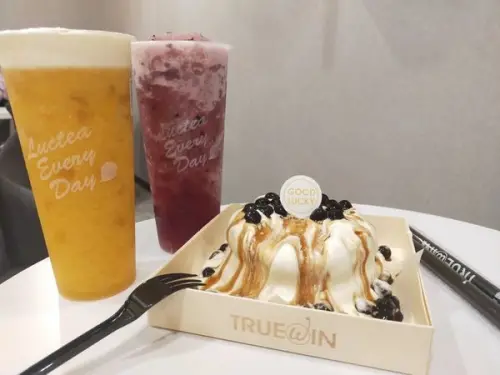 台北IG打卡甜點美食飲品系列**初韻-好韻茶TrueWin**台北站前店--推薦主打元氣Ｑ葡萄/黑糖星雲舒芙蕾/芝士奶蓋芒果