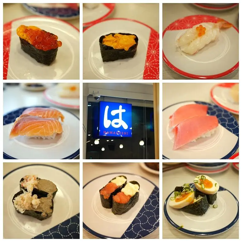 【新竹美食】はま寿司 新竹晶品城店，新竹火車站前晶品城購物中心2樓日式迴轉壽司店。鮭魚海膽握壽司、蟹膏軍艦好吃。(新竹日式料理．新竹餐廳．新竹壽司．鮭魚鮪魚．日式炸物．茶碗蒸．博多豚骨拉麵．炸蝦天婦羅