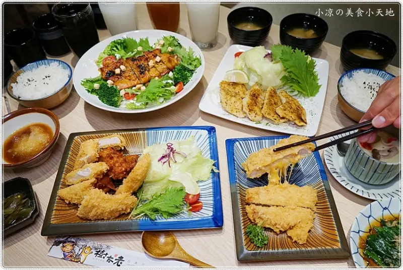 台中中科商圈美食║傳說中厚度的日式起司豬排，濃郁又好吃還有爆漿起司，保證每一口都讓你回味無窮！(白飯、小菜、高麗菜絲、味噌湯無限享用)