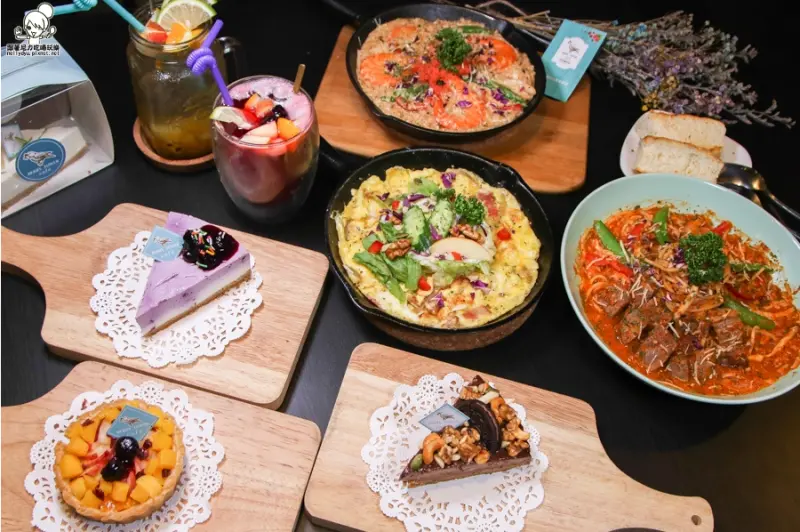 捷運三多商圈聚餐首選 莓塔咖啡館，義大利麵、燉飯、鑄鐵鍋｜捷運美食、聚餐約會 x 每日限量手作甜點 - 跟著尼力吃喝玩樂＆親子生活