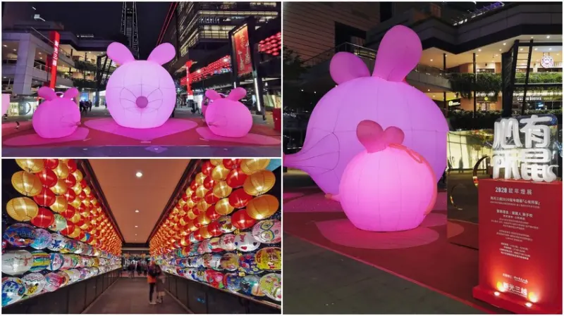 2020新光三越鼠年燈展「心有所鼠」－超大可愛錢鼠與乳酪牆