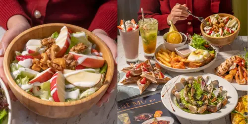 台北美食 義沐Eat MU Cafe｜早午餐澎湃必點「燻鮭魚班尼迪克蛋」，Ｑ軟草莓麻糬鬆餅層次超豐富！ · 算命的說我很愛吃