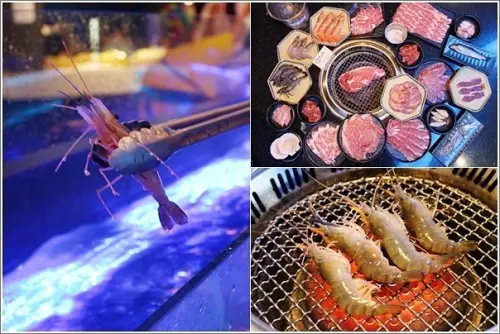 蘆竹｜大漠紅頂級燒肉(南崁店)．南崁新開幕多樣食材高CP泰國水道流水蝦燒烤吃到飽