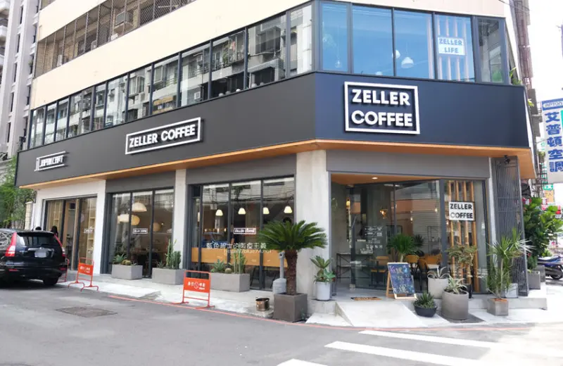 台中南屯│Zeller Coffee-日本知名設計團隊Ampersand Design Studio打造日式美學風格，木質調空間結合樸實水泥裝潢 - 藍色起士的美食主義