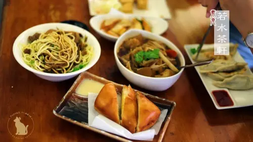 台中北區 ｜ 素食 若水茶軒 長達25年在素食饕客擁戴下…台味十足的泡沫紅茶大店鋪-Papa女王vs.喵星人N