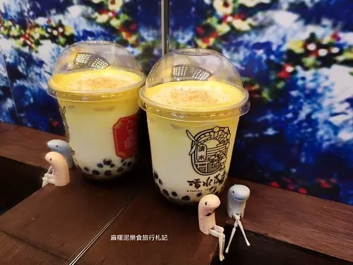 【台中 豐原】流心奶黃啵啵奶?!知名花磚杯、復古花磚牆，冬季獨家熱飲『清水茶香』(內文有限時優惠)