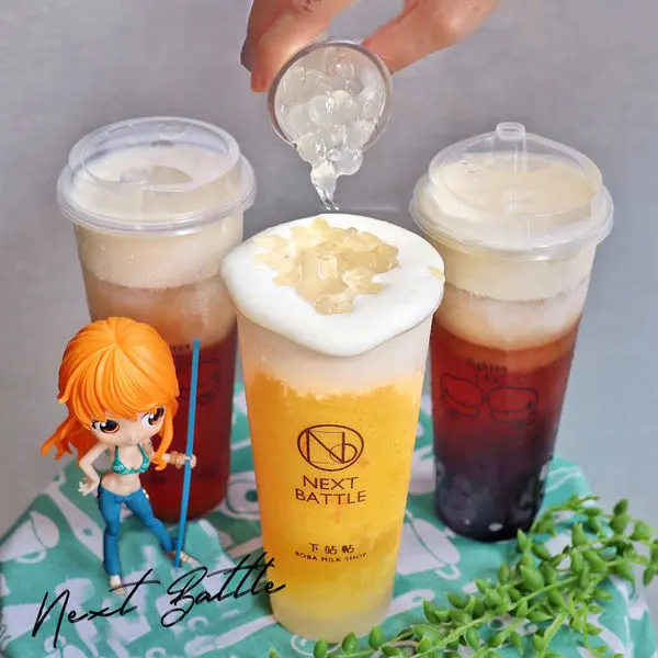 【台中x食記】下站帖next battle。香港人氣手搖台灣一號店。一中街最新飲品。白雪芒芒。芝士奶蓋。