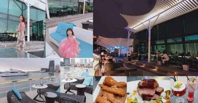 高雄海景餐廳推薦│貝隆餐酒館│夕陽日落、晚霞入夜都超浪漫！慶生、求婚、情人節就選這裡吧♥