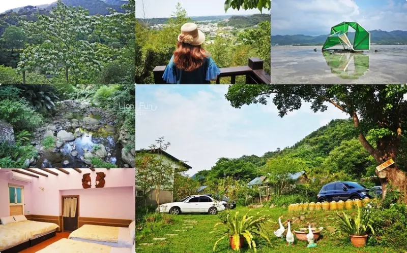 苗栗南庄民宿推薦｜蓬萊生態農場仙山民宿。民宿內可賞螢與油桐花｜套裝行程｜苗栗景點推薦｜鄰近蓬萊溪護魚步道