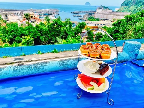 【雞籠外木山景觀咖啡】外木山海景咖啡廳/隱藏版399平日雙人英式三層下午茶/北部價格親民海景餐廳