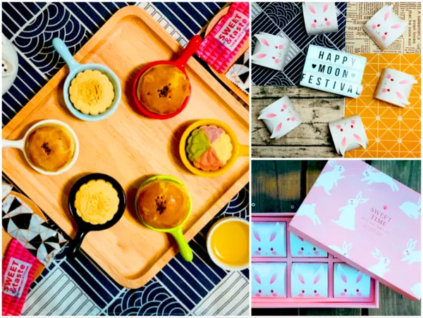 【馨SHINY烘培 ￭ 中秋禮盒】萌兔中秋禮盒「蛋黃酥、玫瑰酥、鳳梨酥&糖果」 x 傳統好滋味，迸出新美味║中秋禮盒推薦，首選馨SHINY烘培