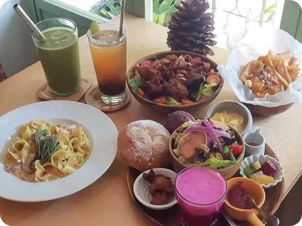 【松山區】松果院子Restaurant Pinecone～民生社區早午餐～鬧中取靜、享受綠意的富錦街 適合多人聚餐、包場
