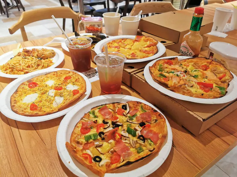 (林口美食)林口三井OUTLET-FJ飛捷義大利PIZZA,平價的義式料理,PIZZA現點現作,提供PIZZA外帶服務